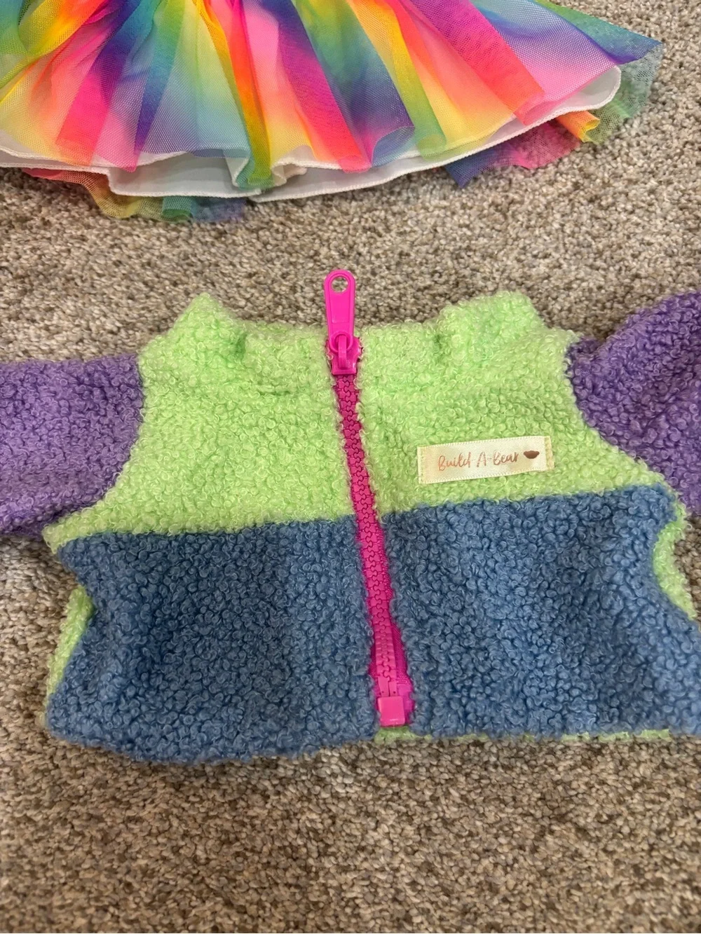 Build A Bear Clothes and Shoes Lot Sherpa Zip Up Dress High heel shoes sneakers